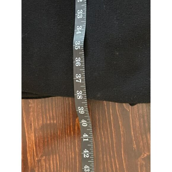 VTG 100% Chinese Cashmere Trench Coat M Black Ultra Soft Lined Luxury Minimalist - Picture 12 of 13